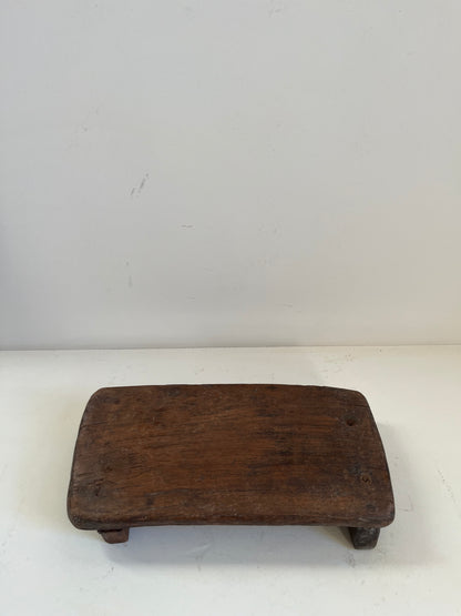 Vintage Stained Wood Bajot Riser I