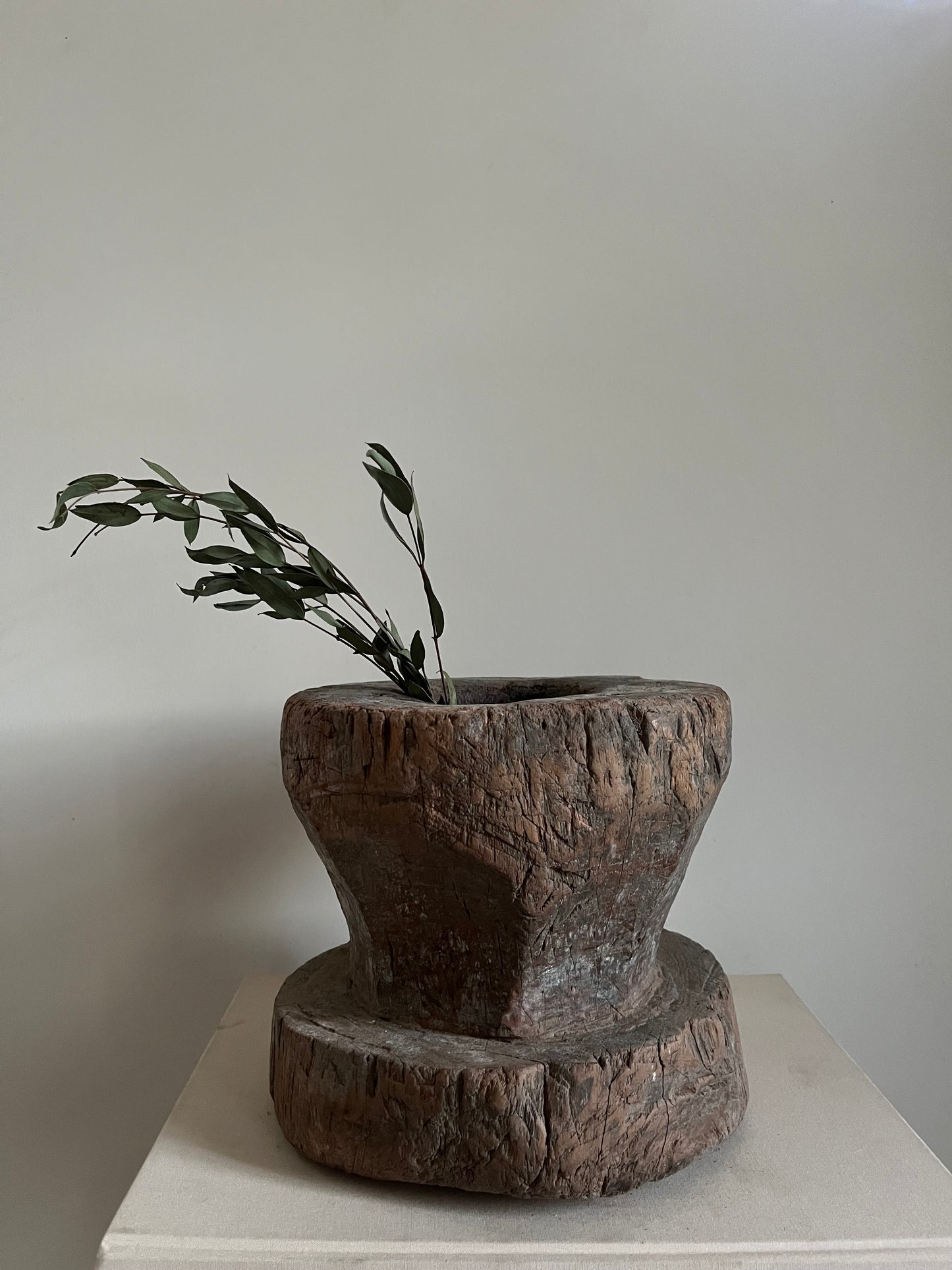 Antique Wood Mortar II