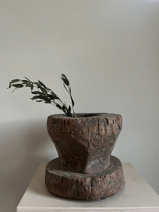 Antique Wood Mortar II