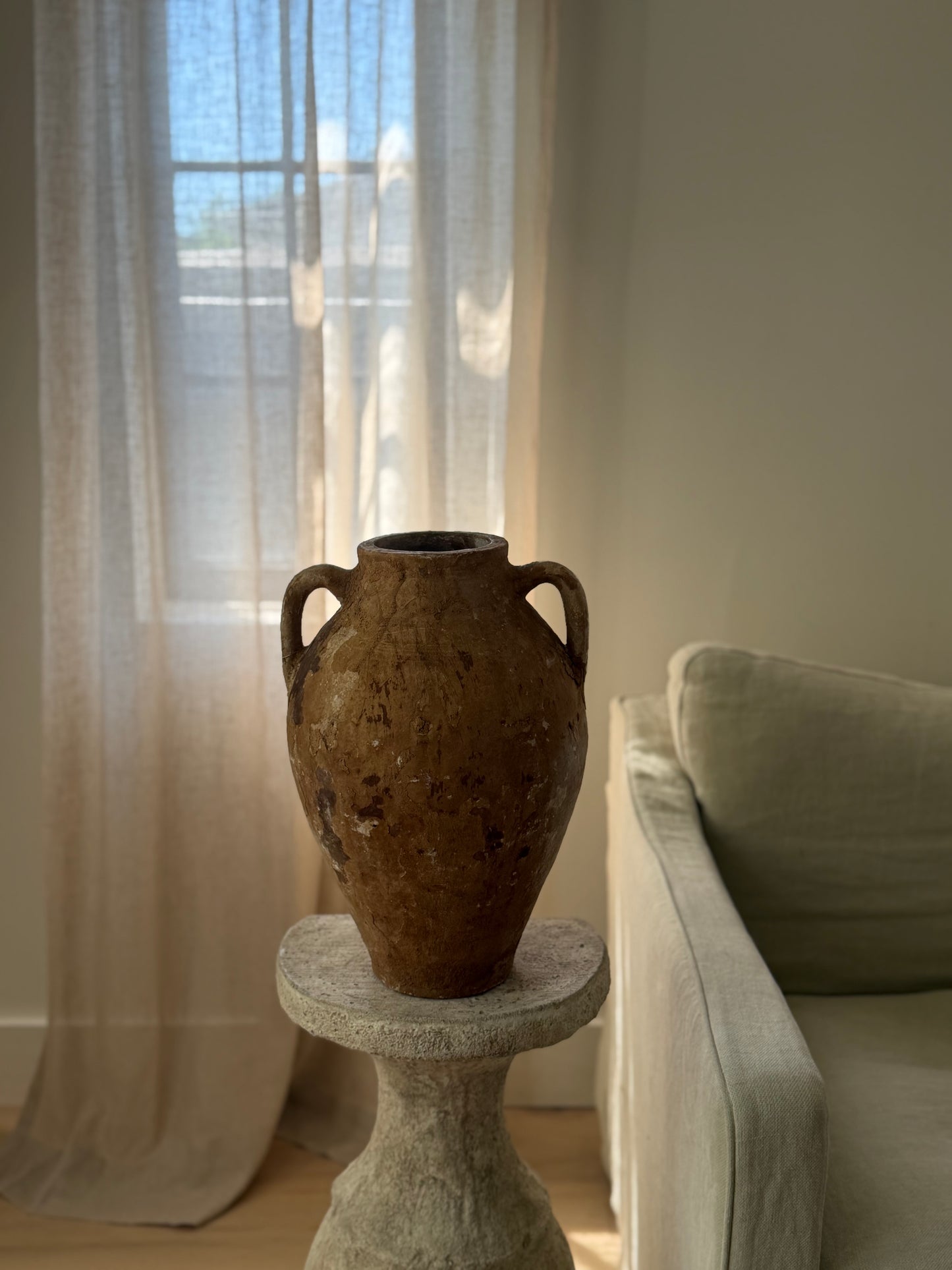 Double Handled Vessel - Brown Texture
