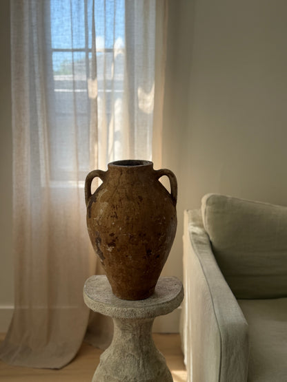 Double Handled Vessel - Brown Texture