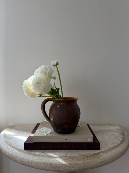 Umber & Mustard Glaze Small French Pot
