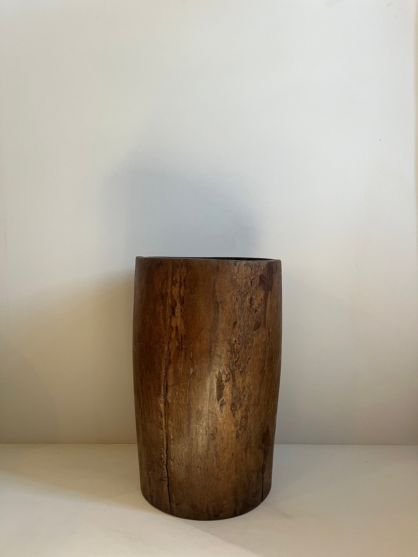 Carved Wood Planter Pot No. 002
