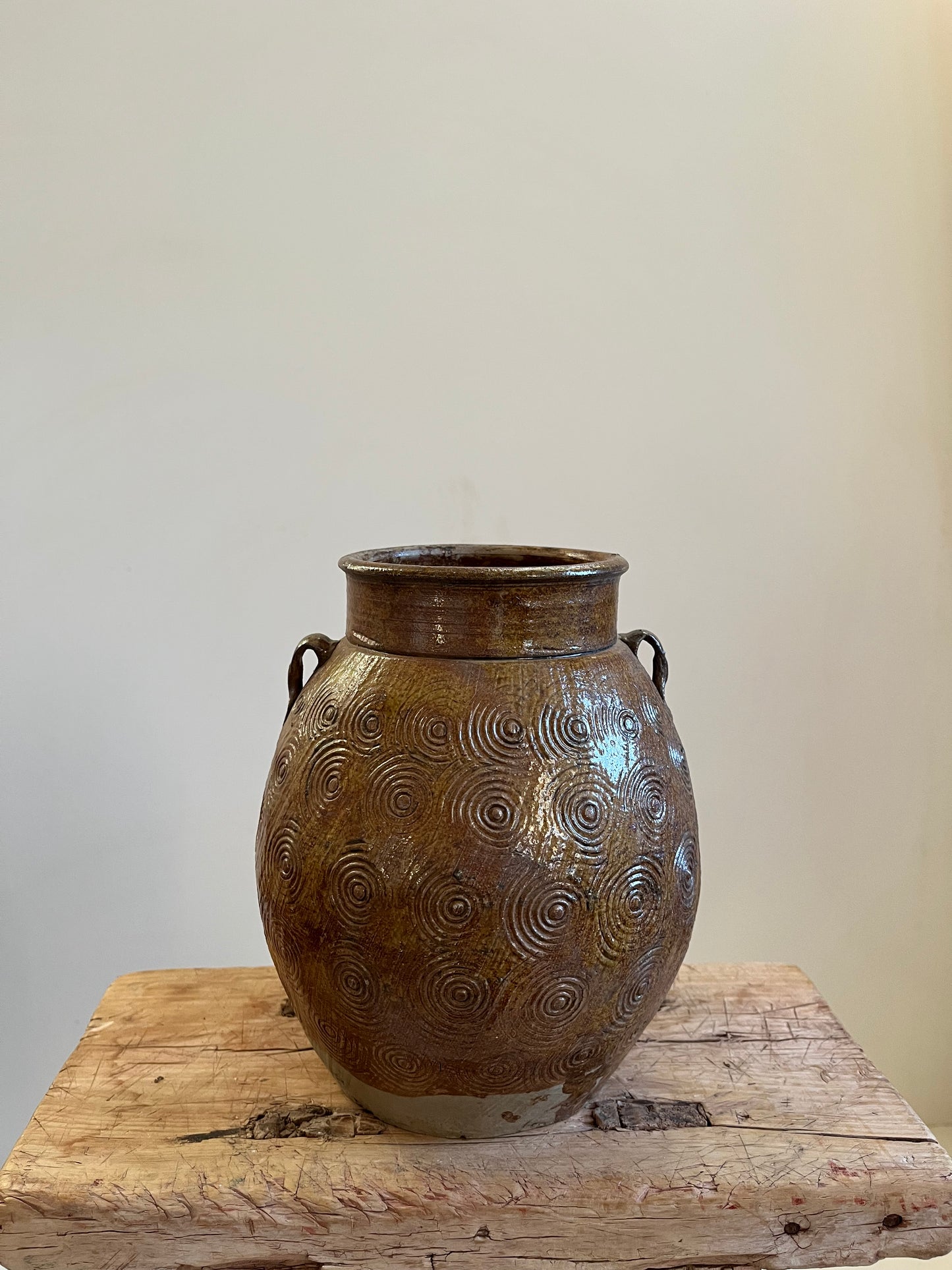 Vintage Glazed Pot IV