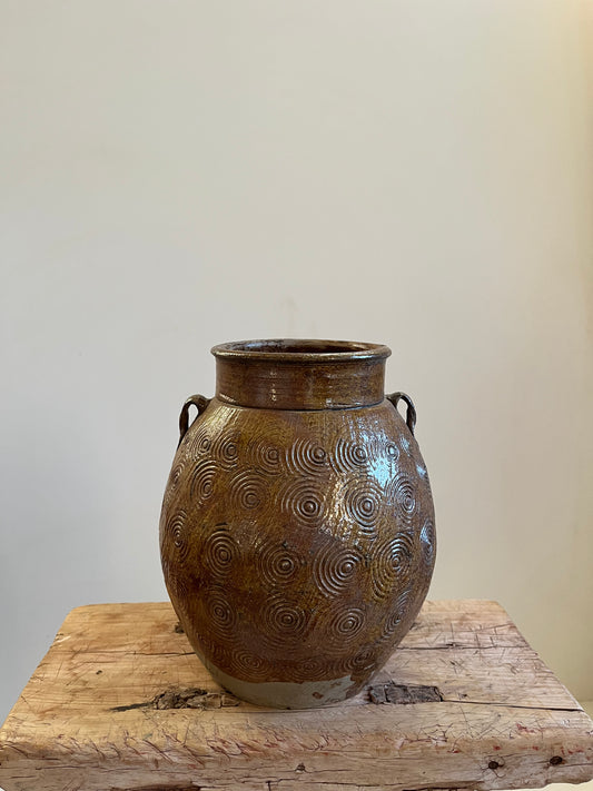 Vintage Glazed Pot IV