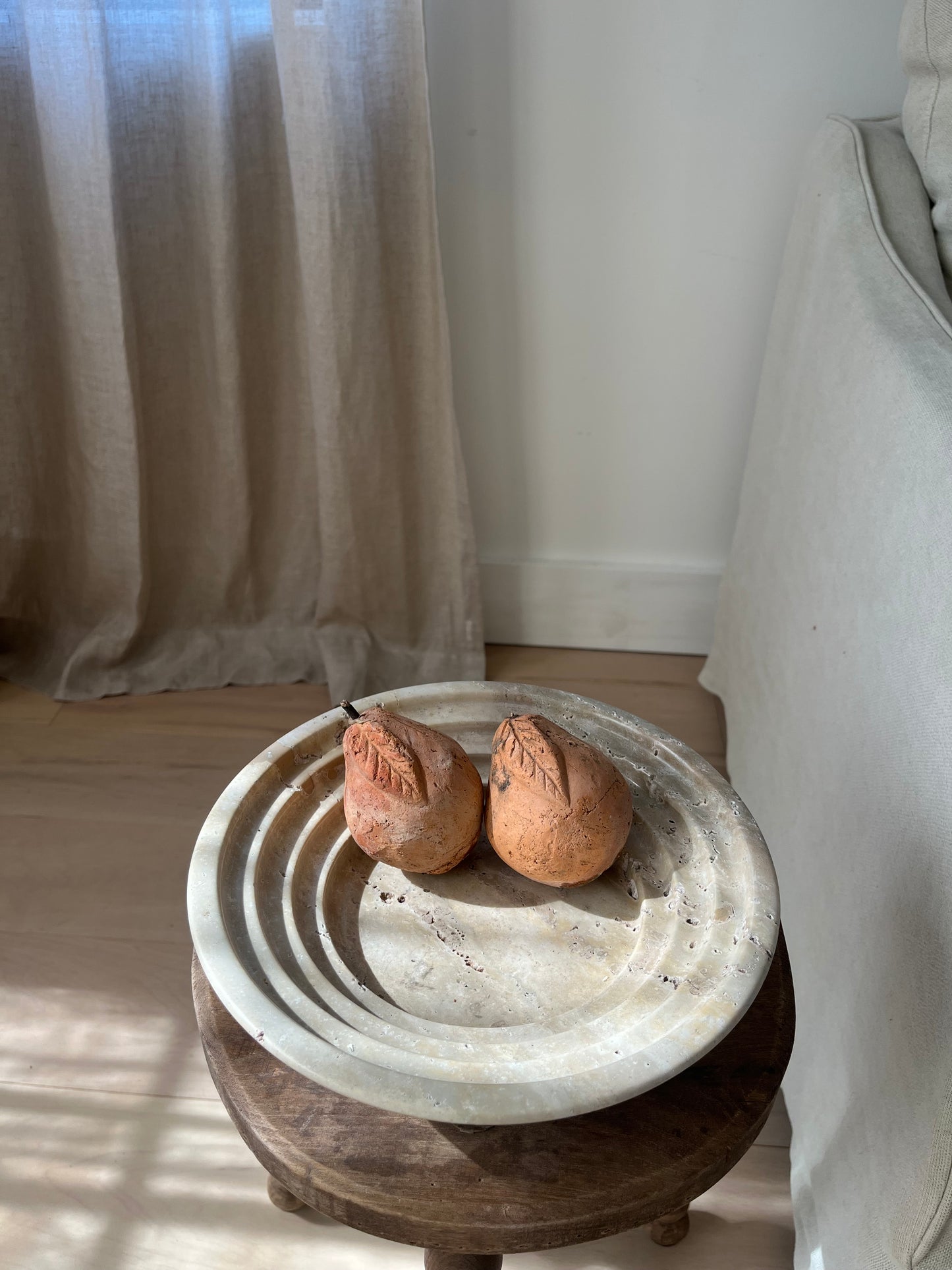 Vintage Terracotta Pears, Set of 2