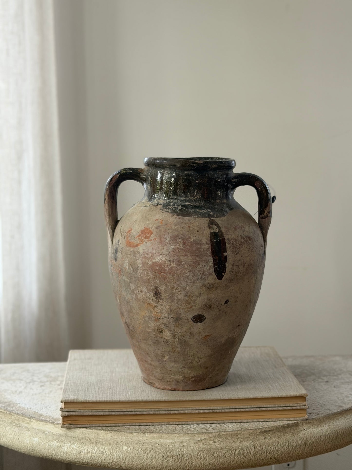 Konya Pot - Terracotta & Olive