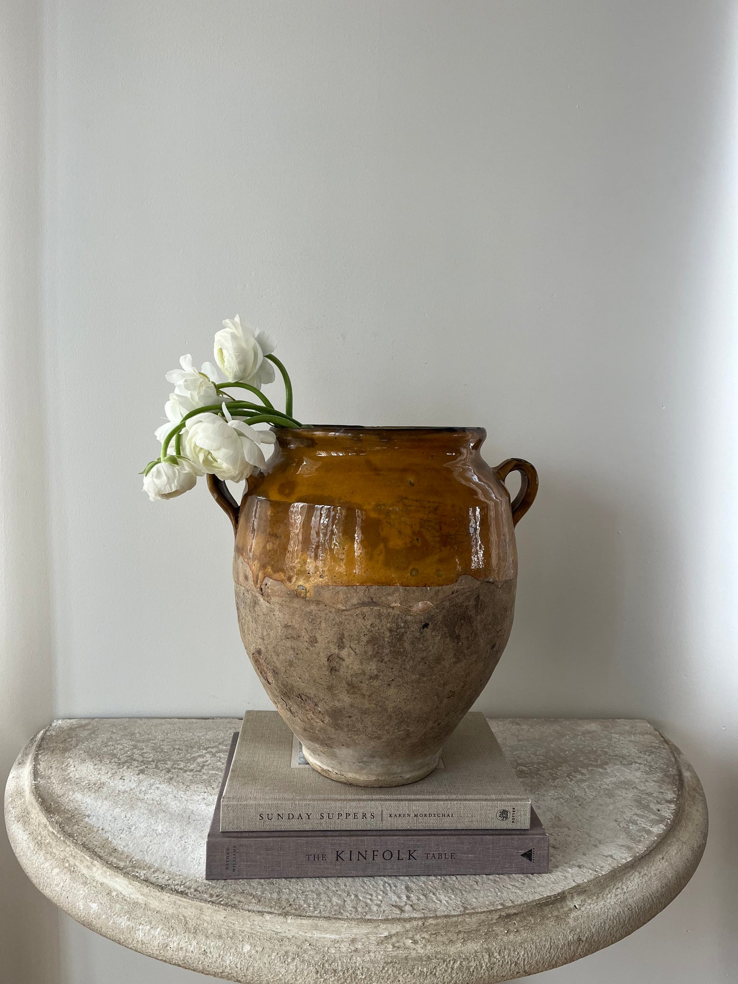 Large Antique Confit Pot III