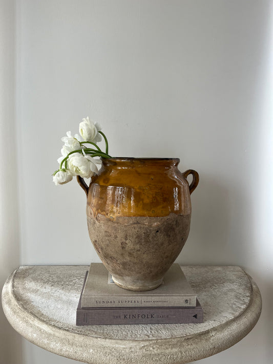Large Antique Confit Pot III