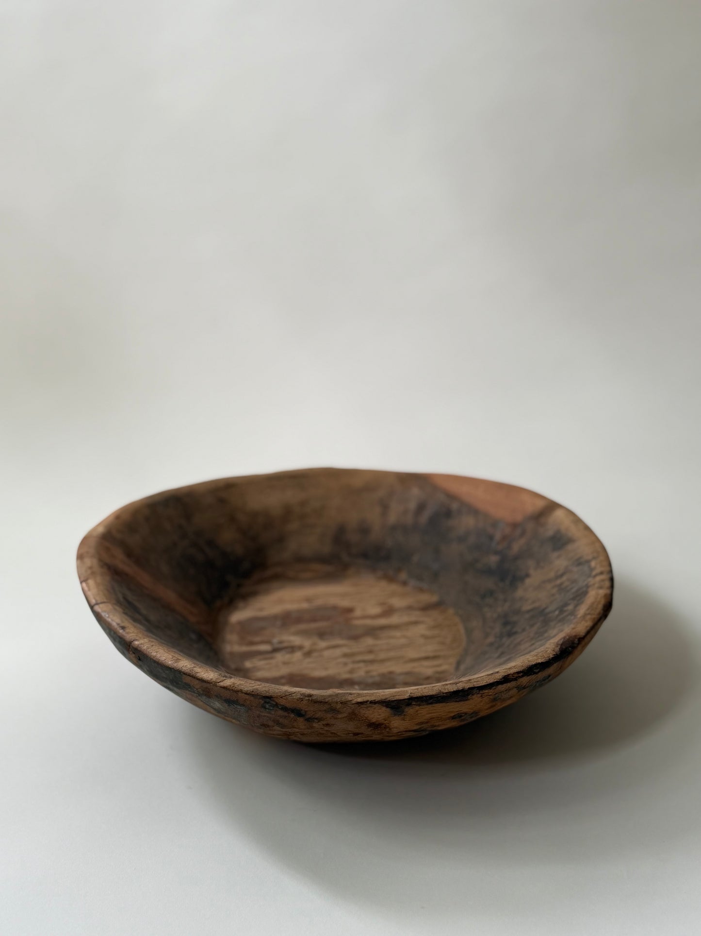 Vintage Wood Bowl - Light