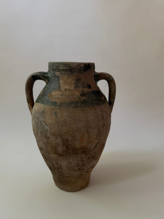 Konya Pot - Natural & Verdant Green