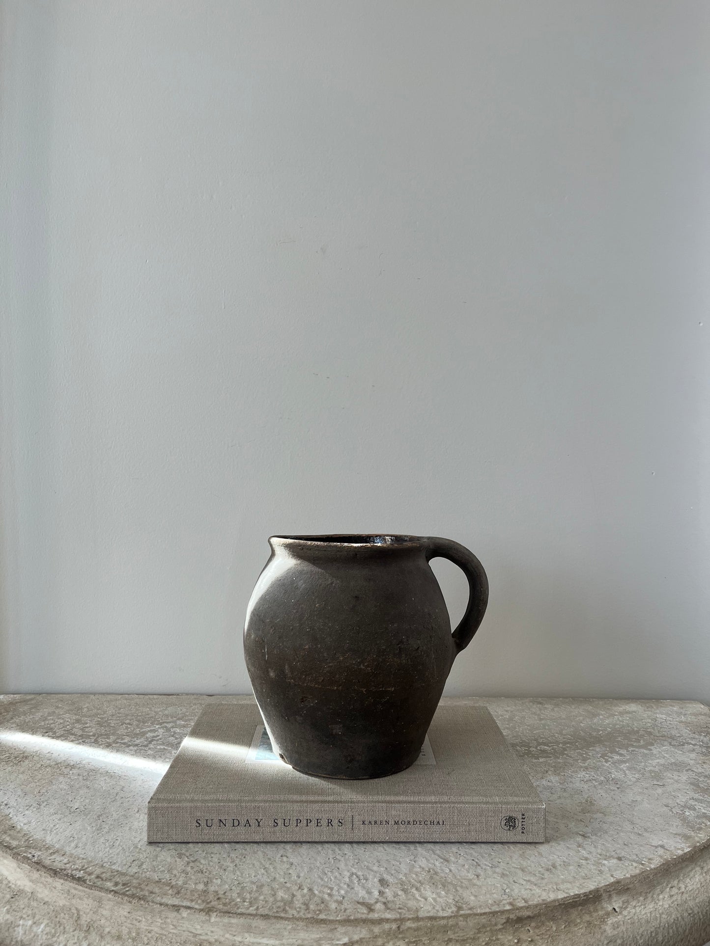 Small Brown French Pot