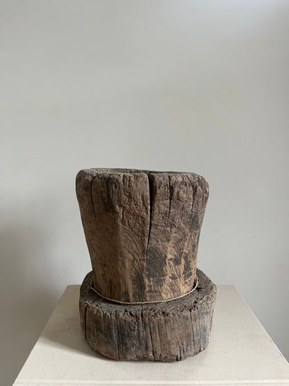 Antique Wood Mortar III