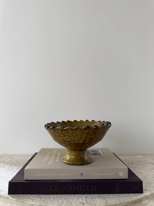 Mustard Tamegroute Pedestal Bowl II