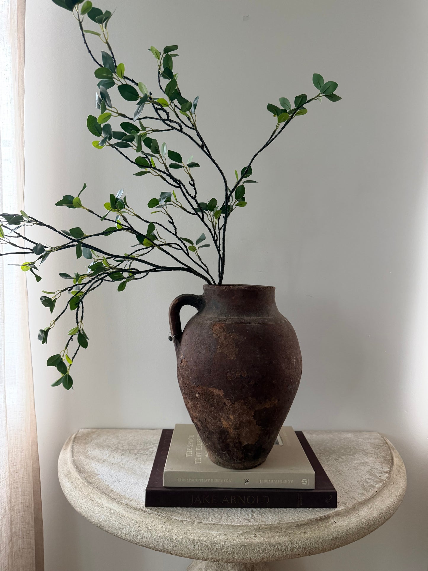 Large 1 Handle Anatolian Vessel - Ember Brown