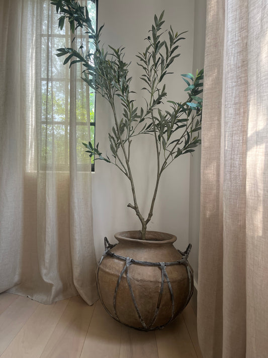 Vintage Indonesian Anyam Pot, No. 002