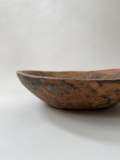 Vintage Wood Bowl - Light