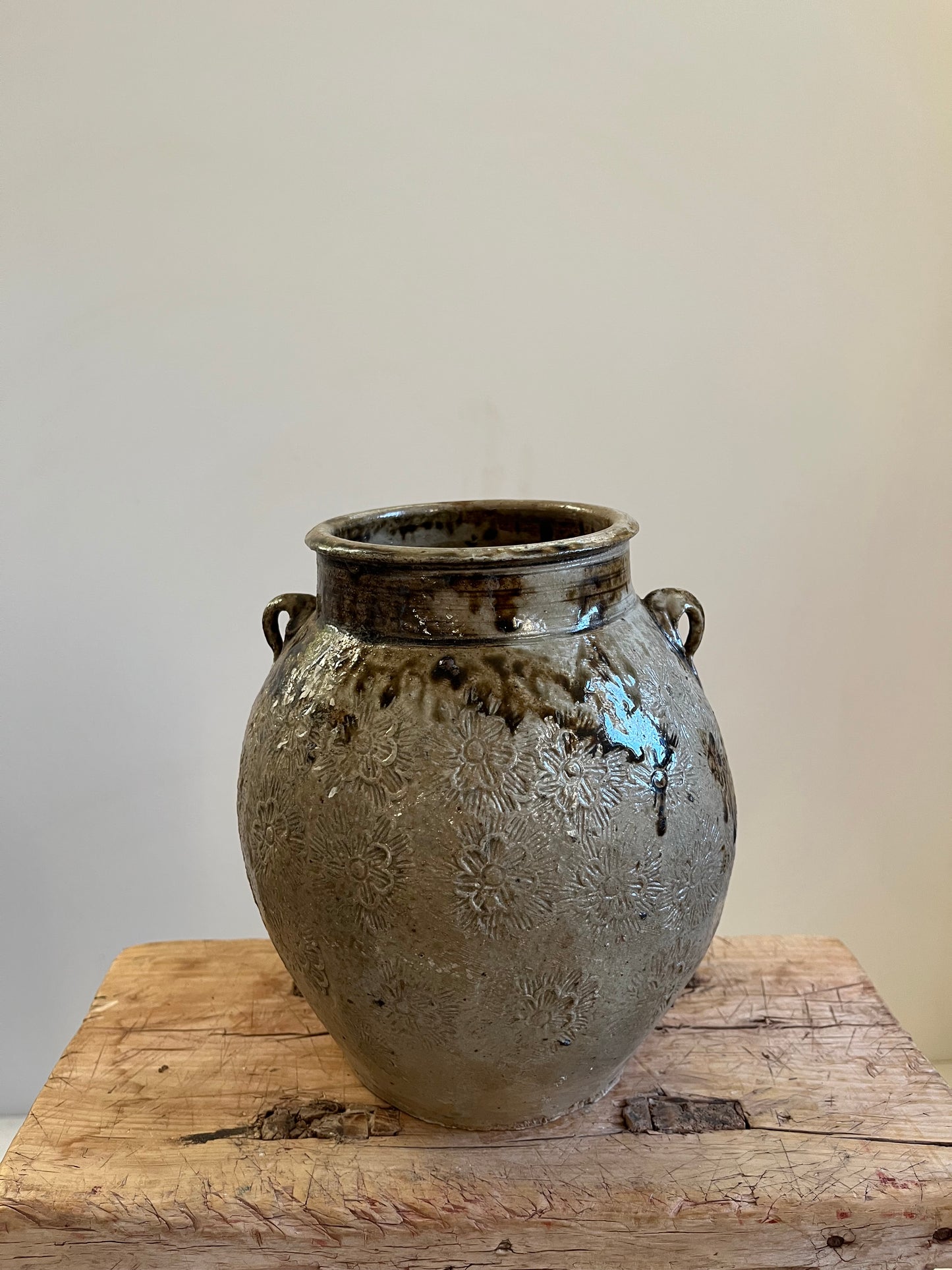 Vintage Glazed Pot I