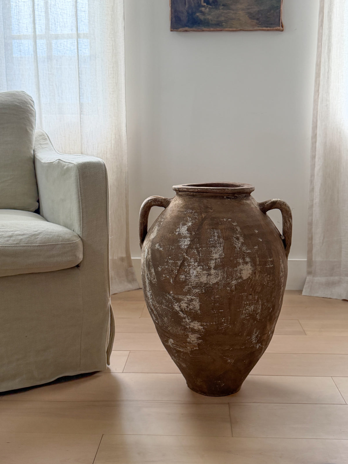 XL 2 Handle Pot - Brown Texture