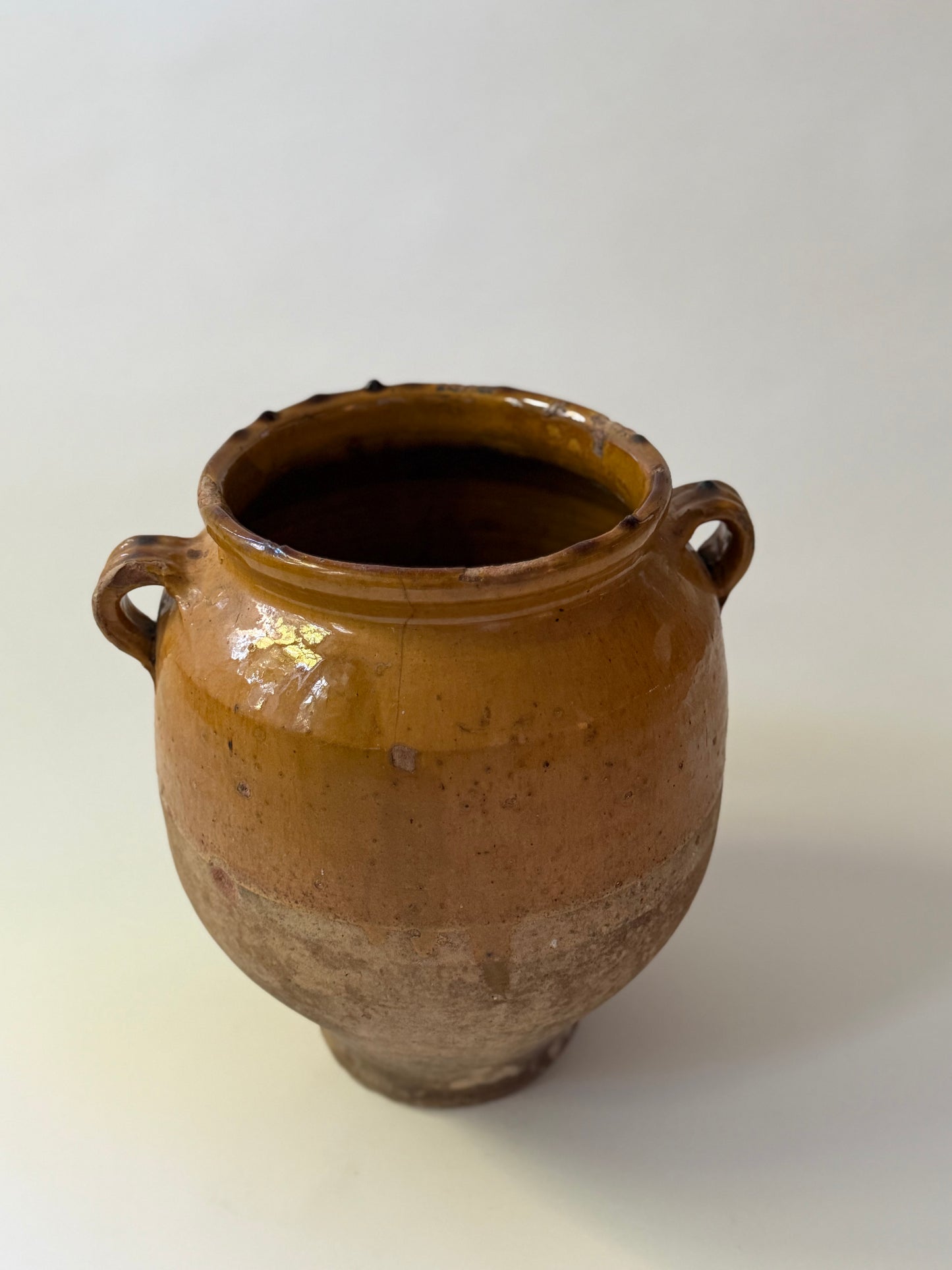Large Antique Confit Pot - I
