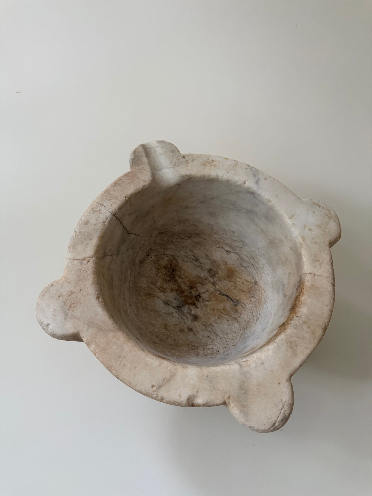 Large French Marble Mortar