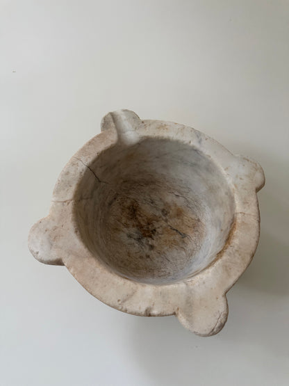 Large French Marble Mortar