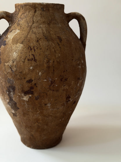Double Handled Vessel - Brown Texture