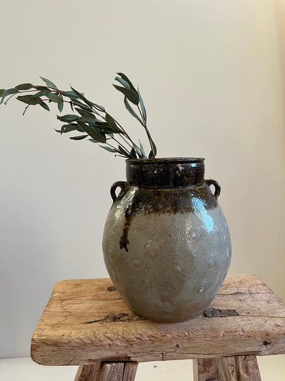Vintage Glazed Pot III