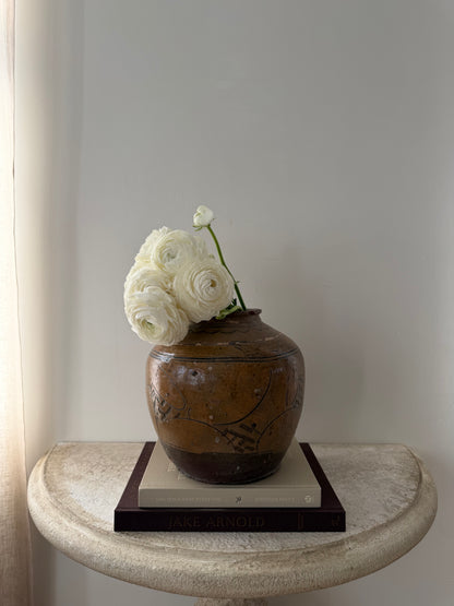 Mustard Vintage Ginger Jar