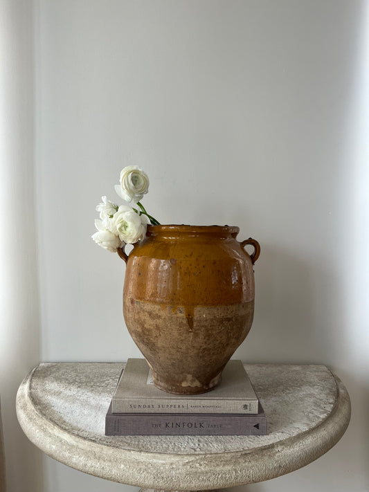 Large Antique Confit Pot I