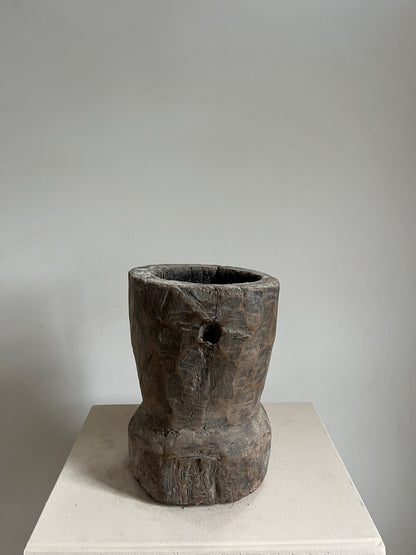 Antique Wood Mortar IV