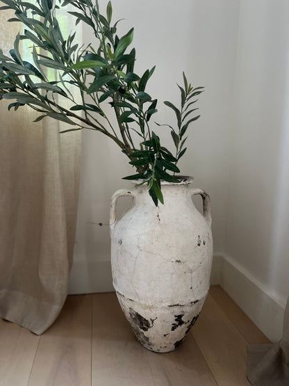 Whitewashed Vintage 2 Handle Planter