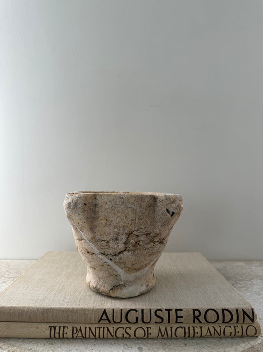 Tall French Marble Mortar