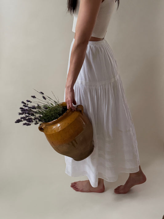 Large Antique Confit Pot - I