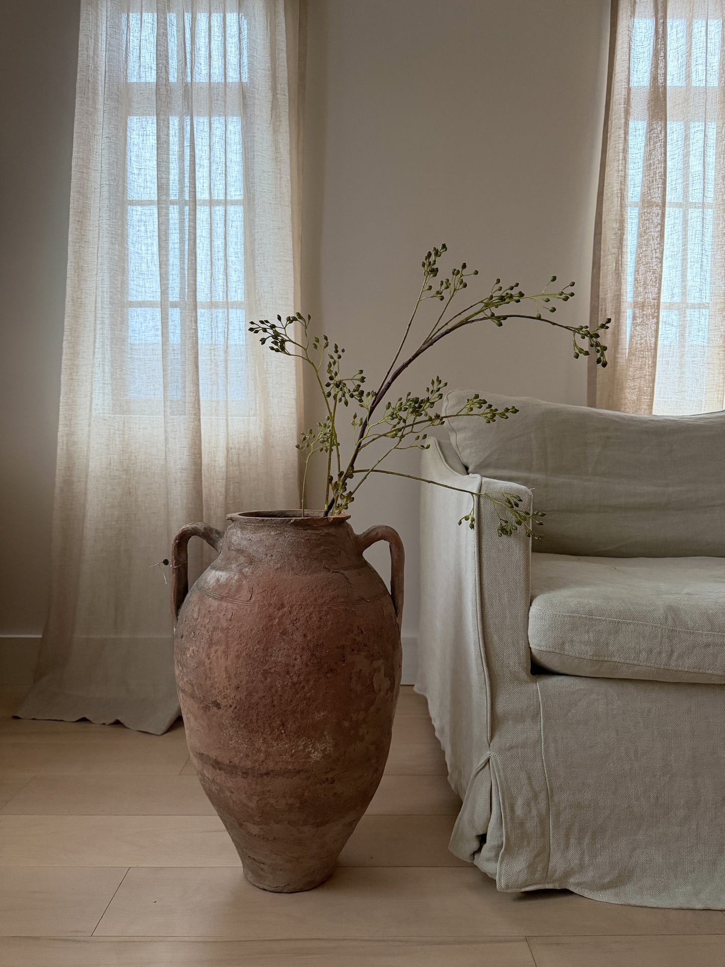 Terracotta 2 Handle Pot III