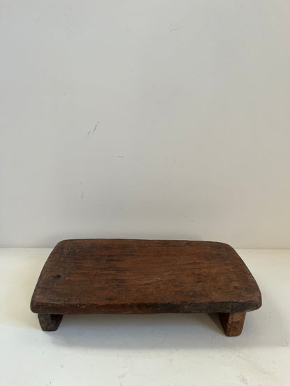 Vintage Stained Wood Bajot Riser I