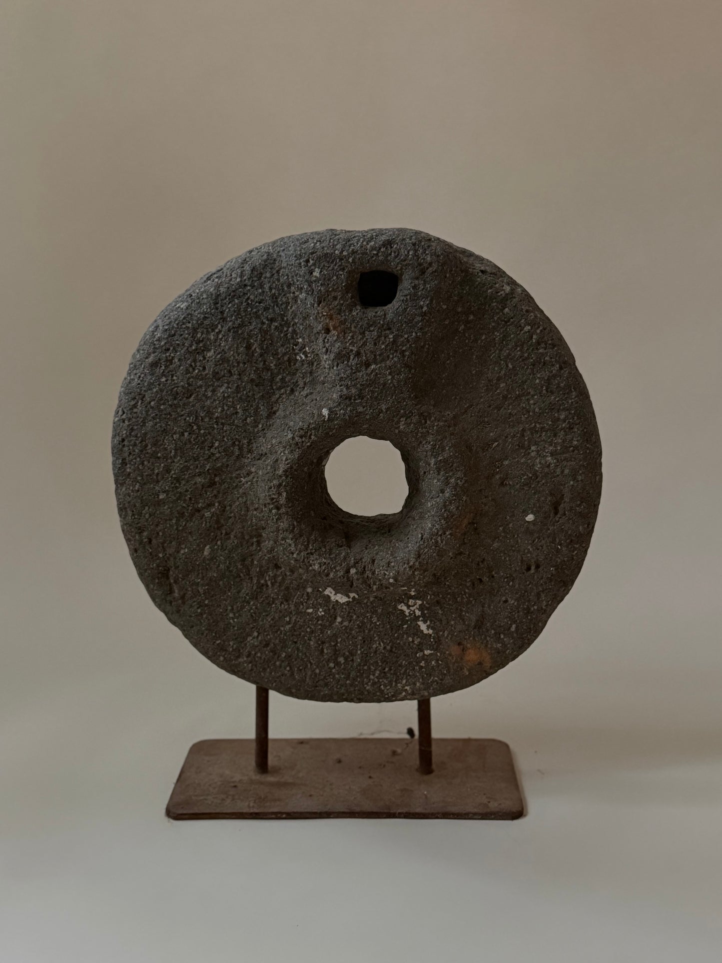 Stone Wheel On Iron Stand