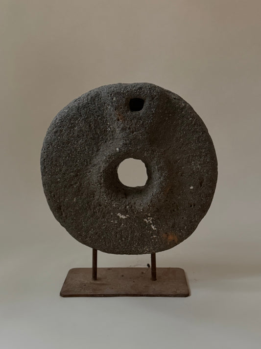 Stone Wheel On Iron Stand