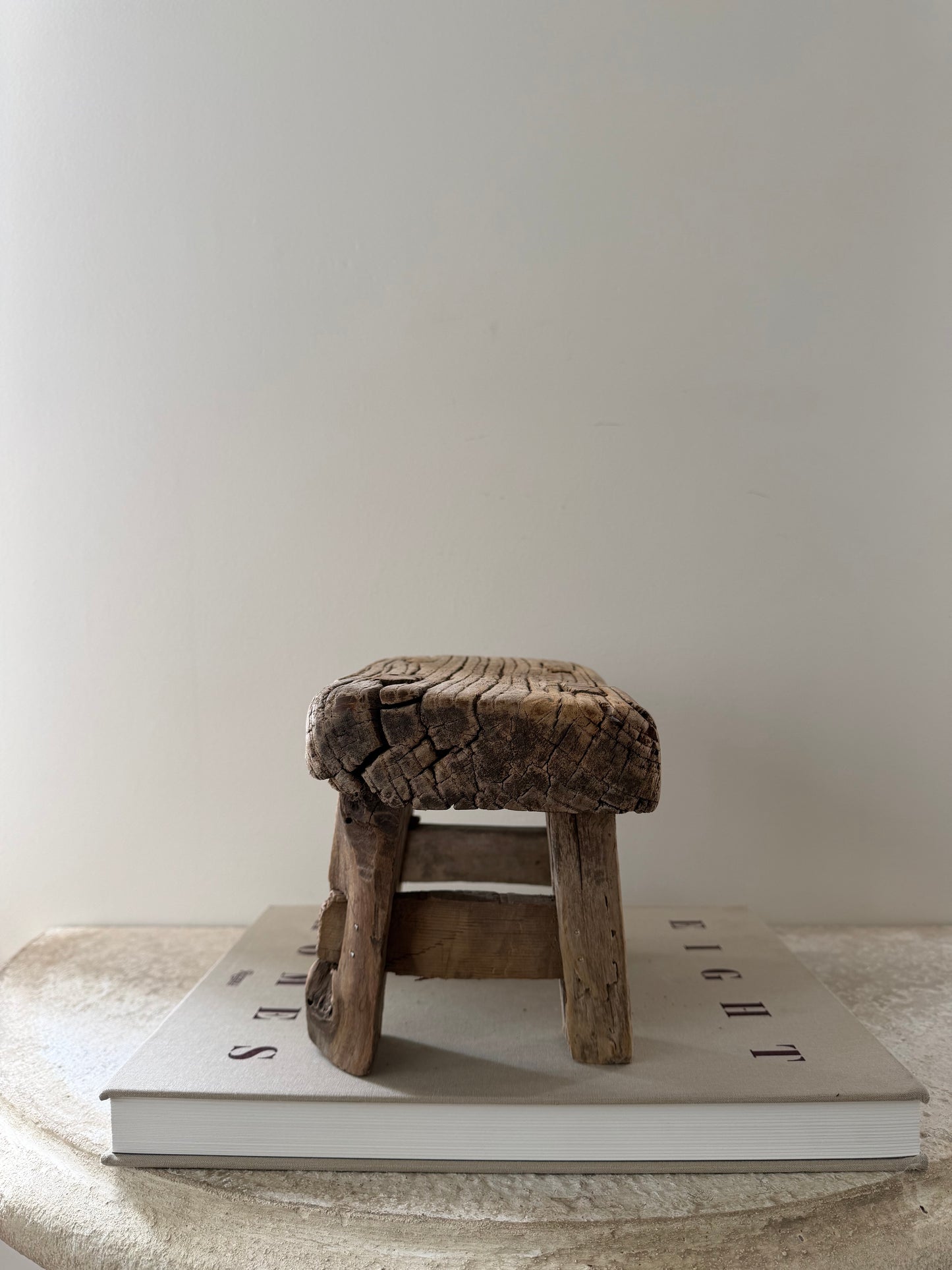 Chunky Mini Elm Stool II