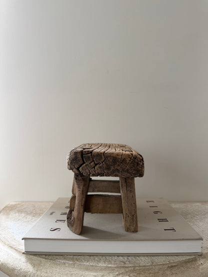 Chunky Mini Elm Stool II