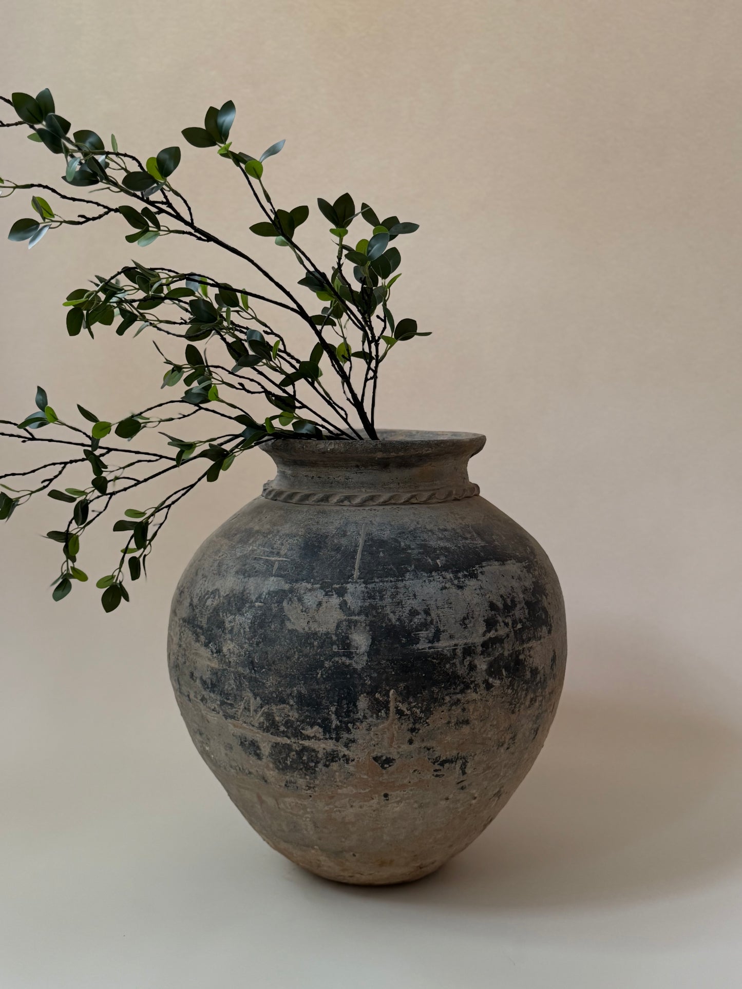 Black Clay Water Pot - Large