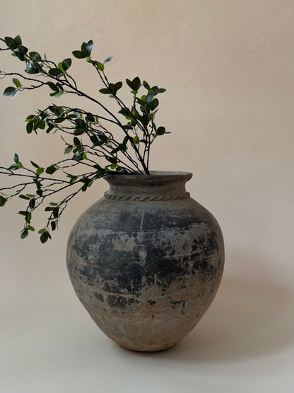 Black Clay Water Pot - Large