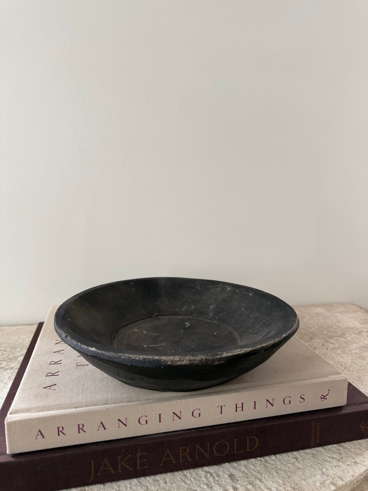 Vintage Stone Dish - Black