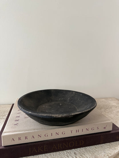 Vintage Stone Dish - Black
