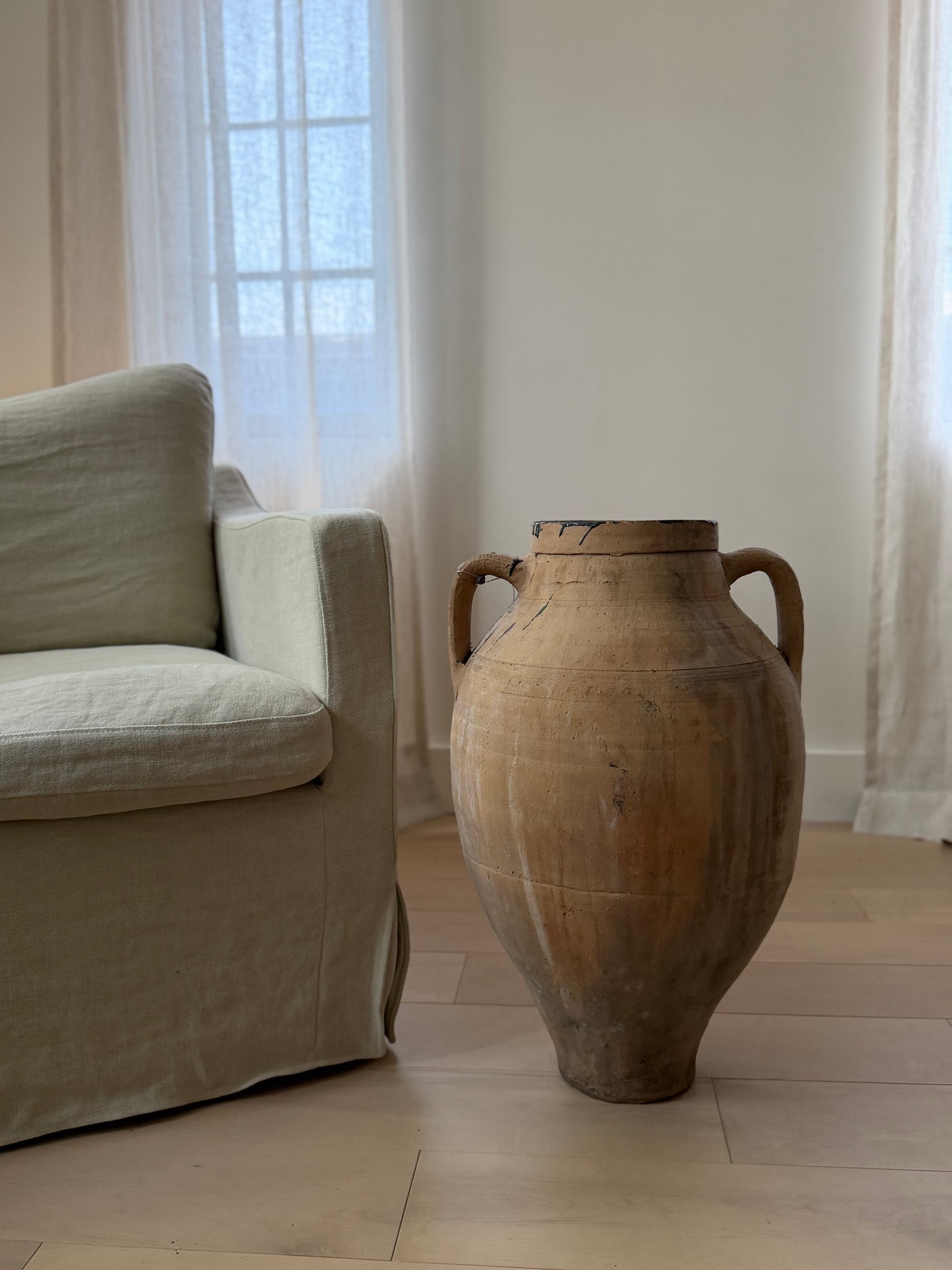 Terracotta 2 Handle Vessel - V