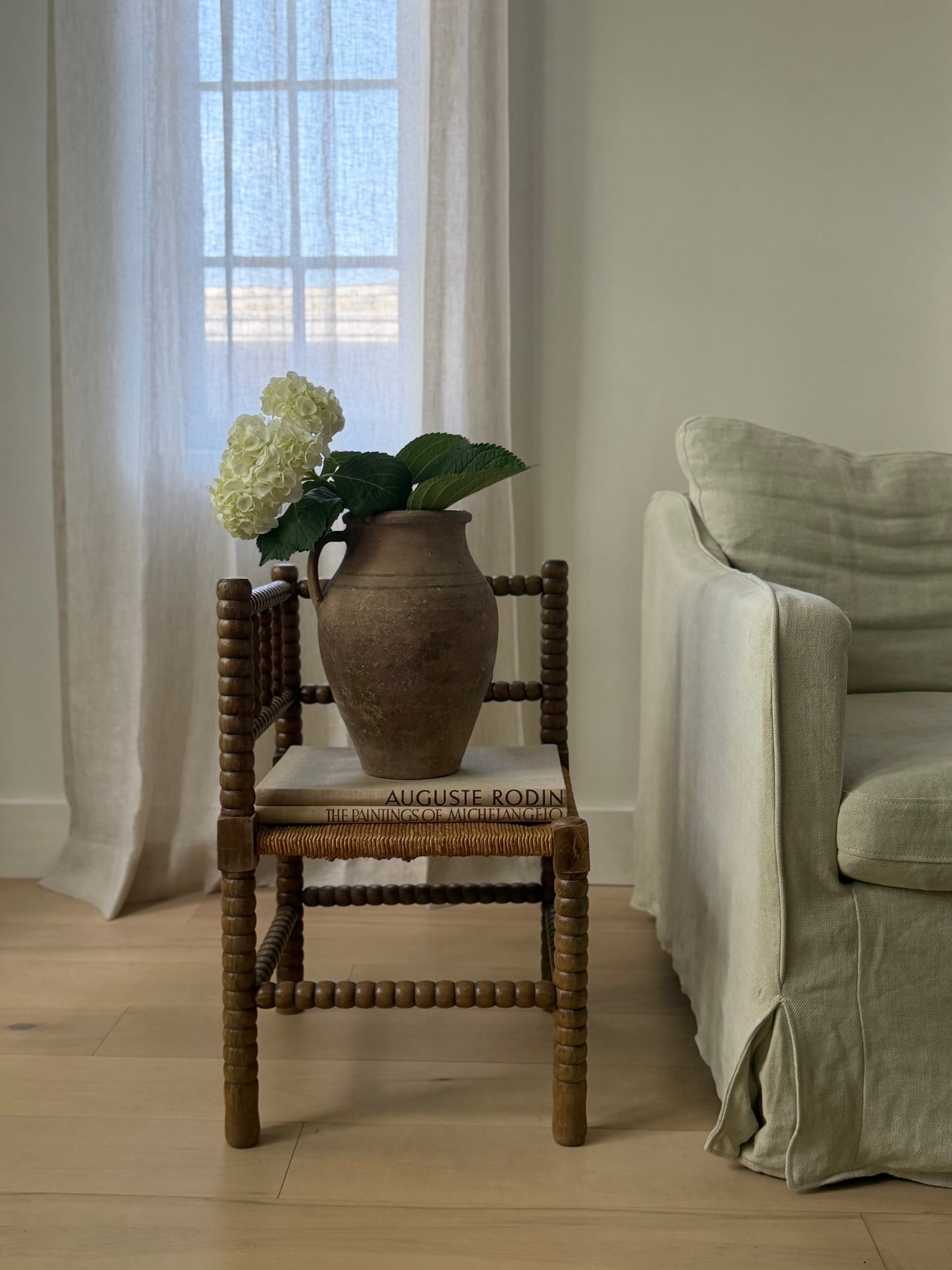 French Bobbin Corner Chair