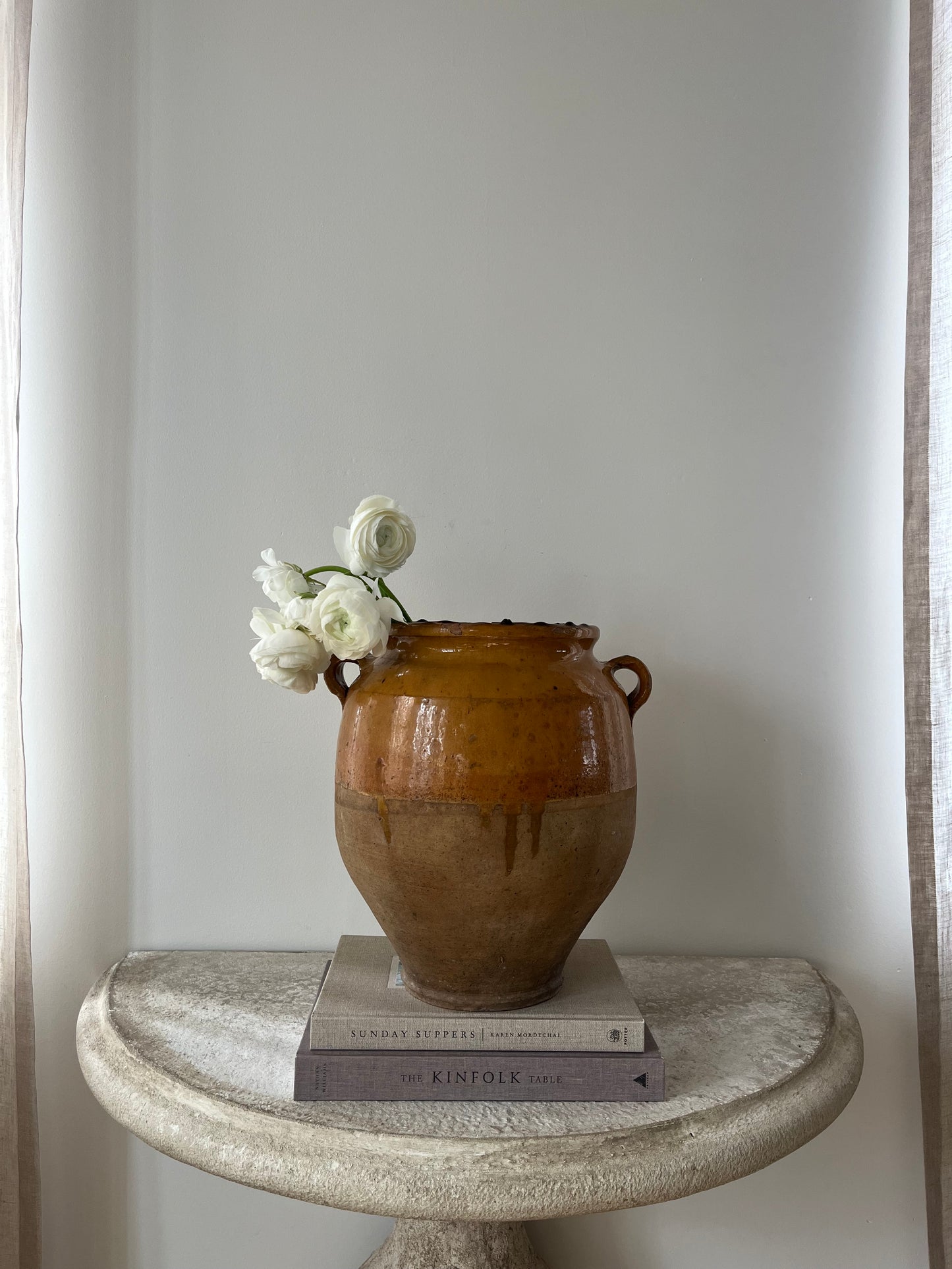 Large Antique Confit Pot I