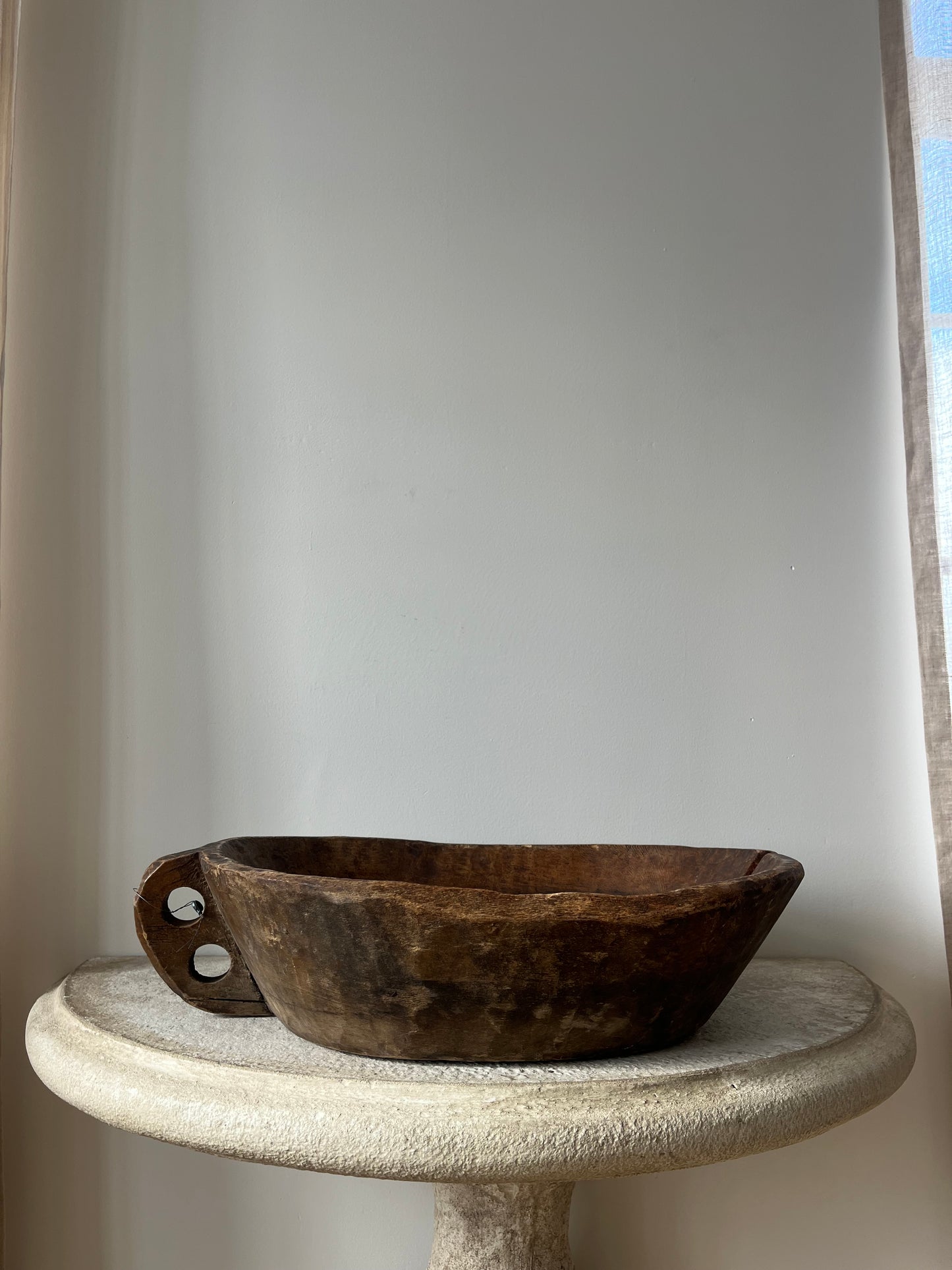 Large Antique Dough Bowl