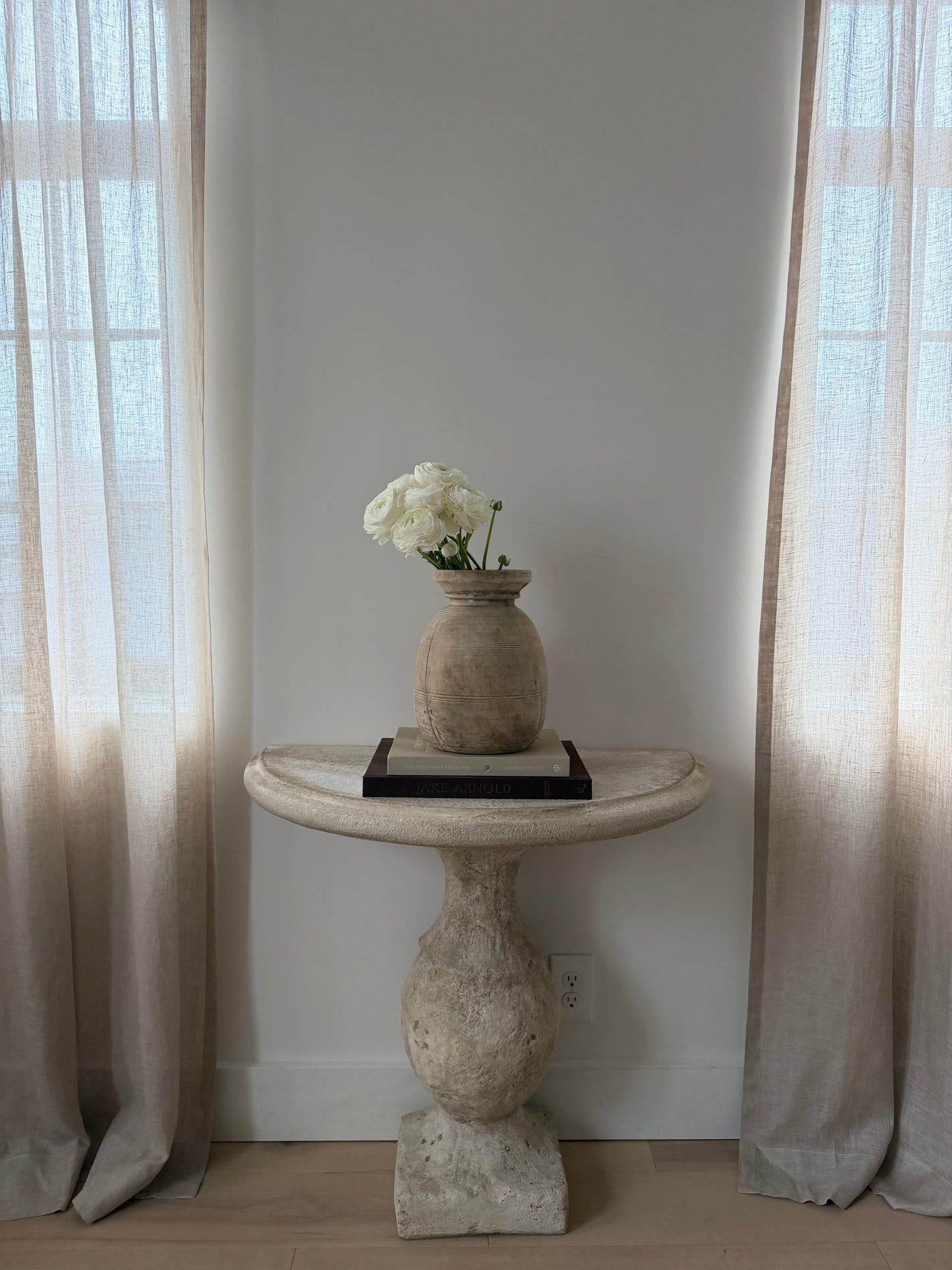 Bleached Teakwood Vase, Large No. 001