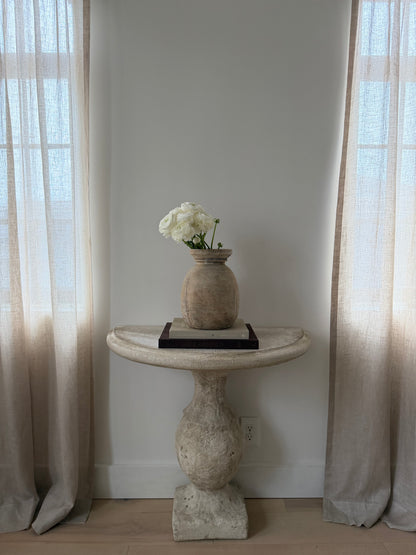 Bleached Teakwood Vase, Large No. 001